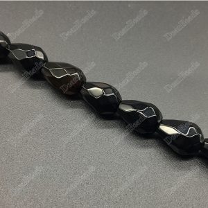 Black Onyx Teardrop Beads