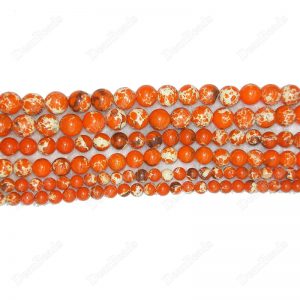 Orange Imperial Jasper Beads