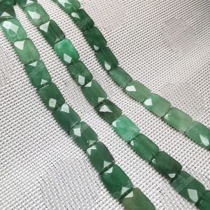 Green Aventurine Faceted Rectangle