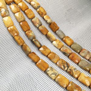 Crazy Lace Agate Rectangle Beads
