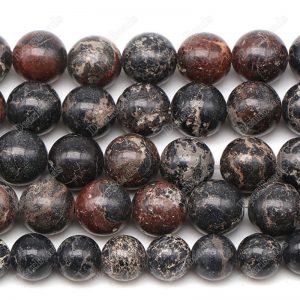 Black Imperial Jasper Beads