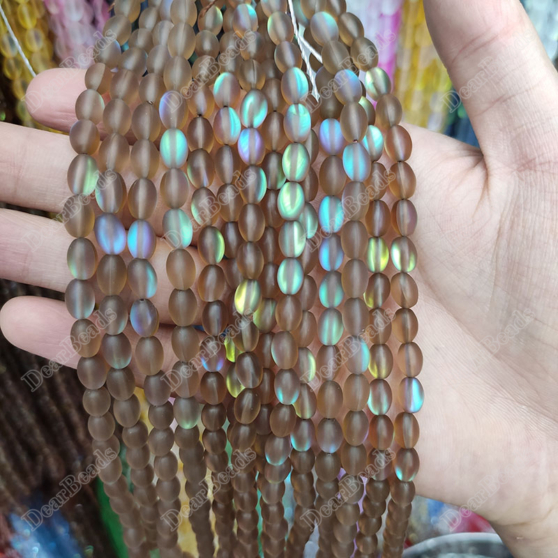 Brown Mystic Aura Quartz Rice