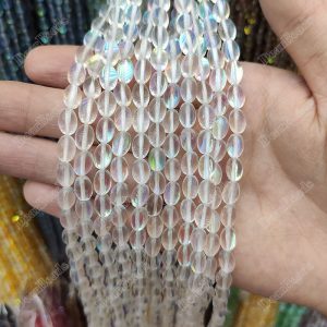 Mystic Aura Quartz Rice Shape