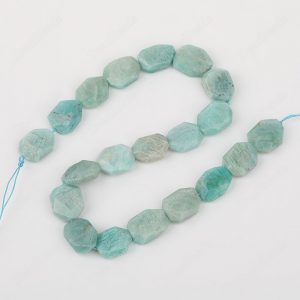 Amazonite Flat Freeform Beads