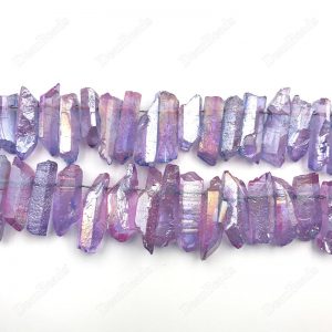 Purple Quartz Point Beads