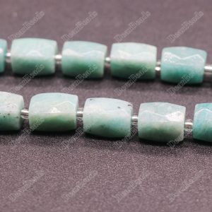 Rectangle Faceted Amazonite Beads