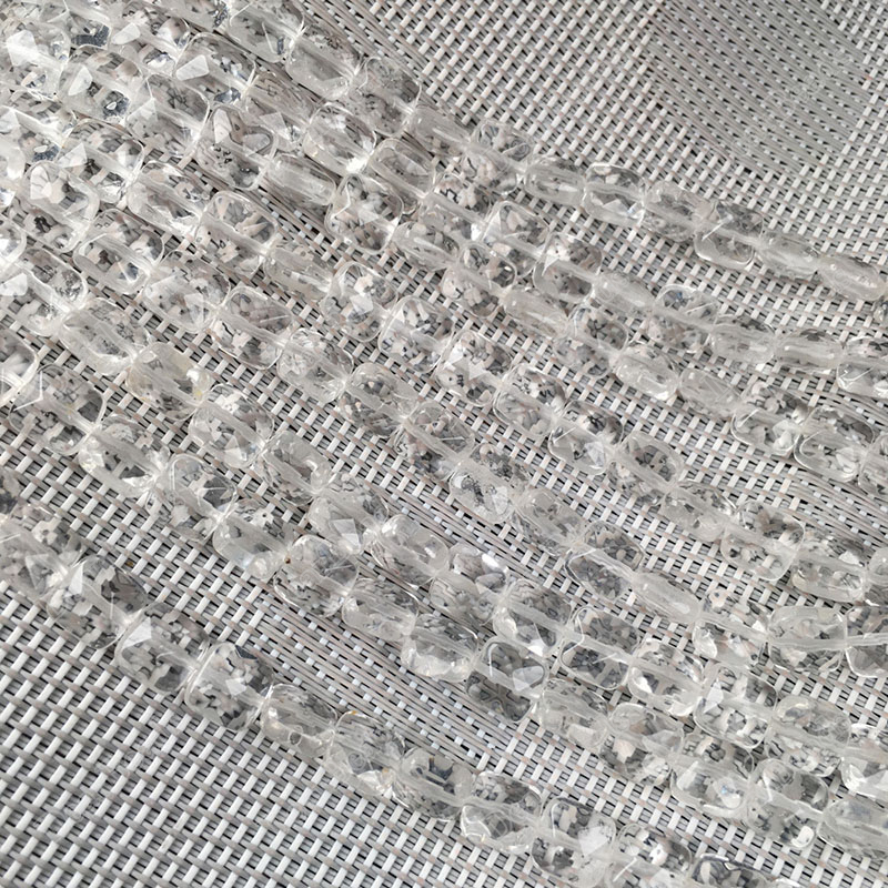 Clear Quartz Faceted Square