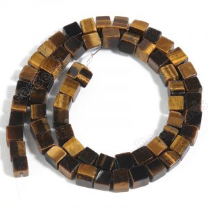 tiger eye cube beads