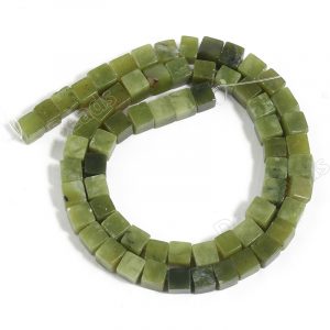 Canadian Jade Cube Beads
