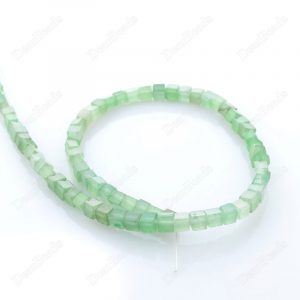 Green Aventurine Cube Beads