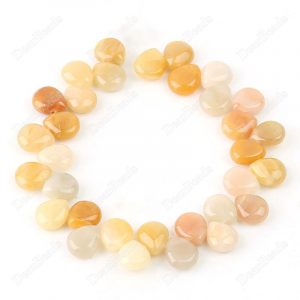 Top Drilled Jade Teardrop Beads