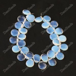 Top Drilled Opalite Teardrop Beads