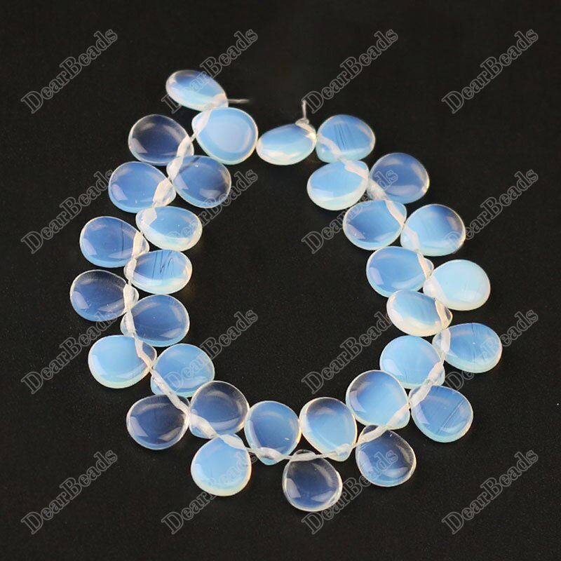 Top Drilled Opalite Teardrop Beads