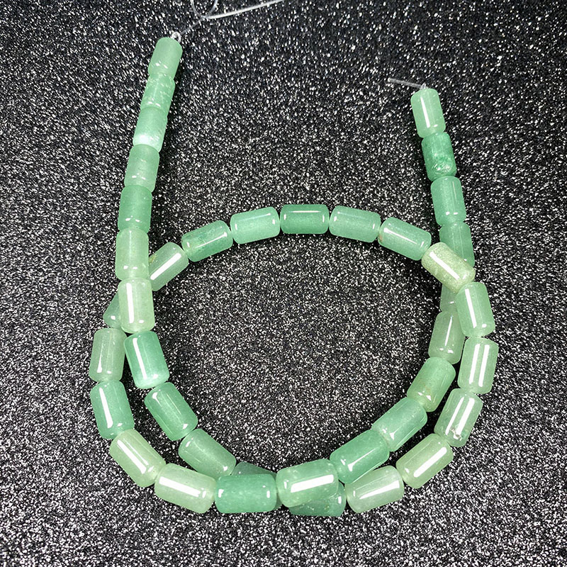 Green Aventurine Tube Beads