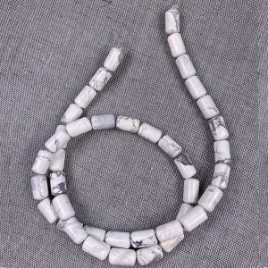 Howlite Tube Beads