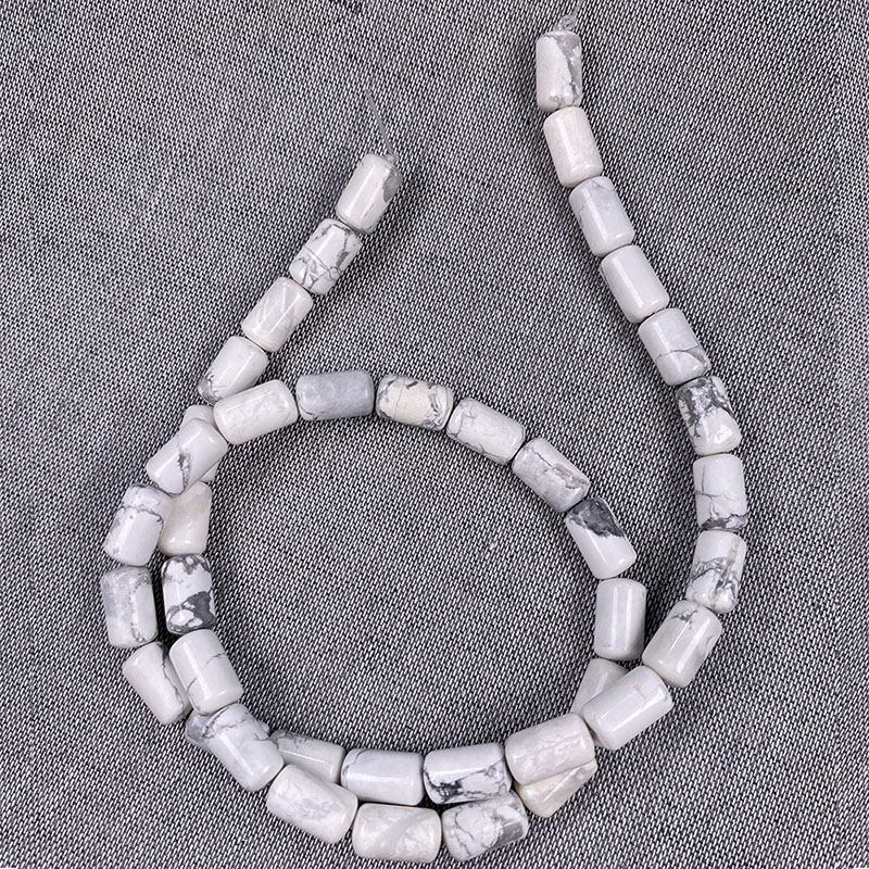 Howlite Tube Beads