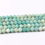 Matte Blue Amazonite Beads