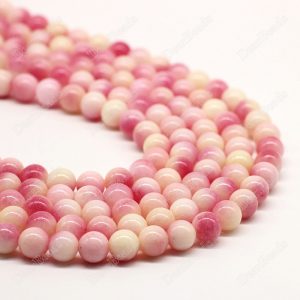 Peach Jade Beads