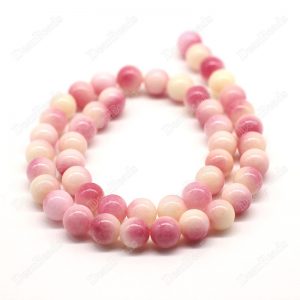 Peach Jade Beads