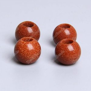 Goldstone Large Hole Beads