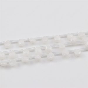 Faceted Teardrop Beads Top Drilled