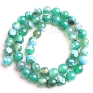 Green Blue Fire Agate Beads