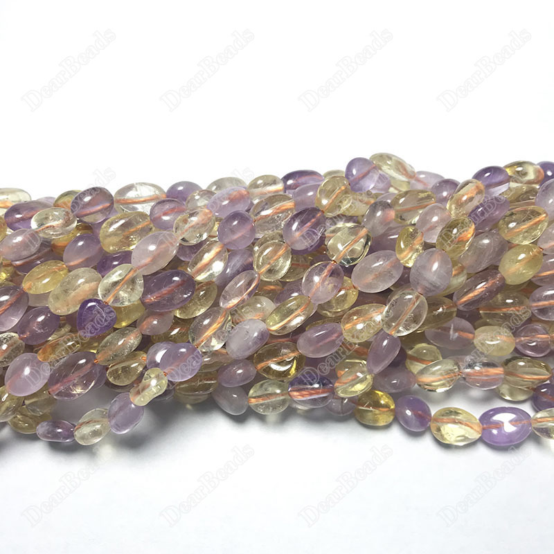 Citrine and Amethyst Beads