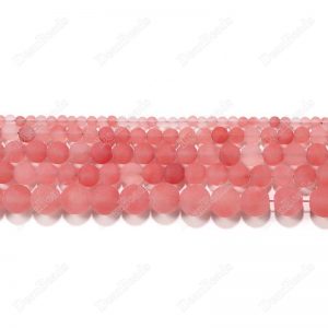 Matte Cherry Quartz Beads