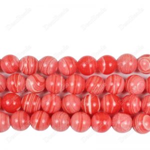 Rhodochrosite Imitation Beads