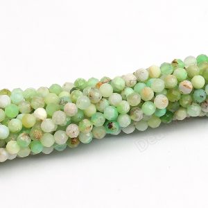 Faceted Chrysoprase Beads