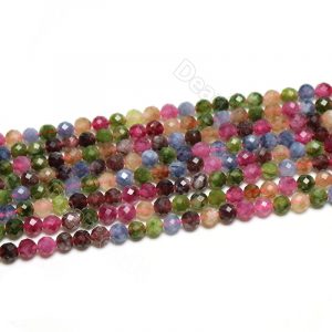 Faceted Colorful Jade Beads