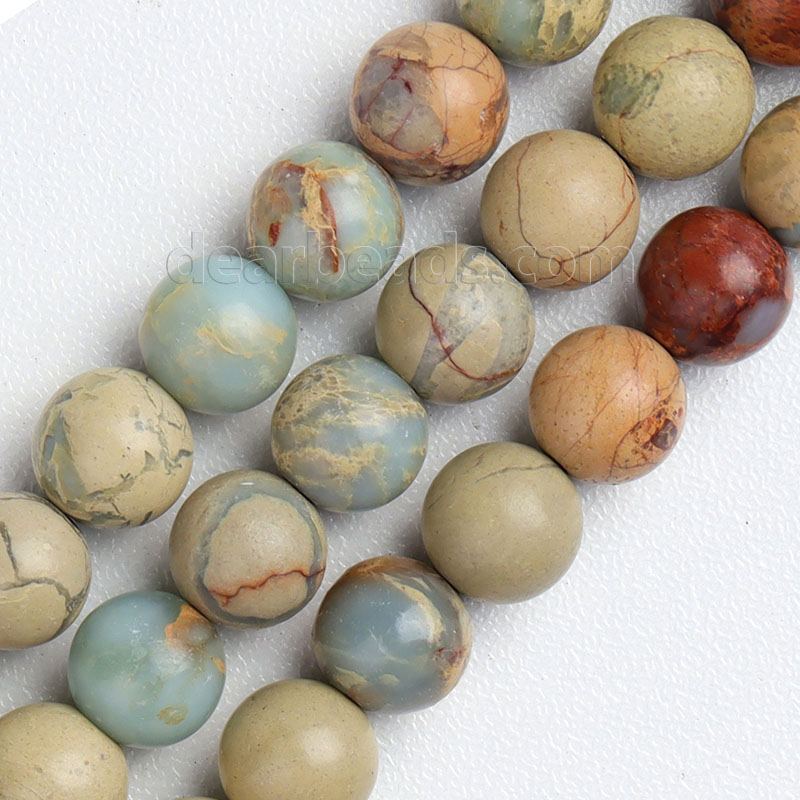 Serpentine Jasper Beads