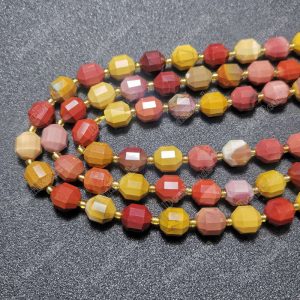 Mookaite Energy Prisms Beads