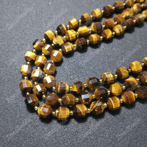 Tiger Eye Stone Energy Prisms Beads