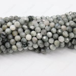 Faceted Hawk's Eye Beads