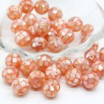 Pink Shell Mosaic Beads