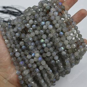 Faceted Labradorite Beads 6mm