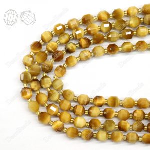 Tiger Eye Energy Prisms Beads