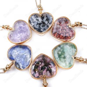 Heart Glass Bottle Necklace