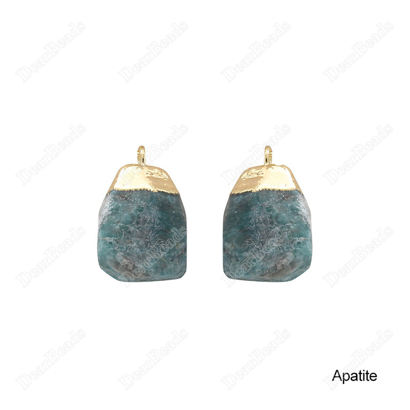 Faceted Raw Stone Pendant