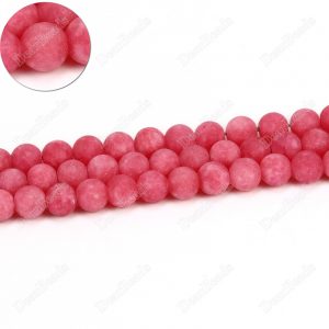 Matte Red Jade Beads