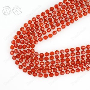 Carnelian Prisms Beads
