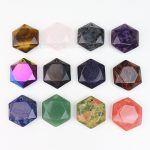 Faceted Hexagon Stone Pendant