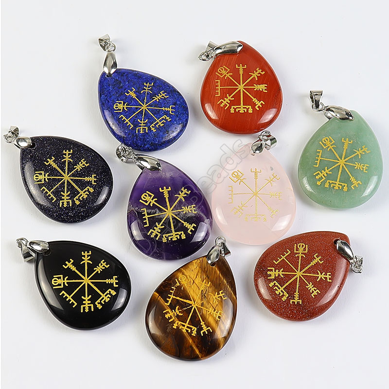 Vegvisir Stone Pendant