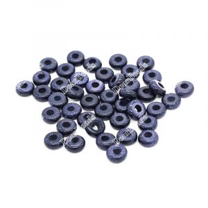 Large Hole Blue Goldstone Beads