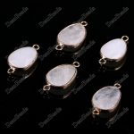 Rose Quartz Teardrop Connector