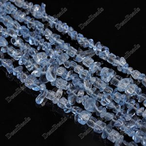 Blue Crystal Chip Beads