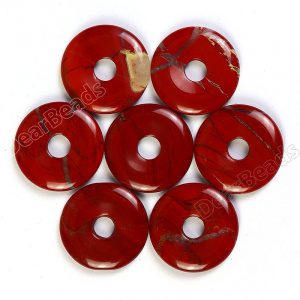 Red Jasper Donut Pendant