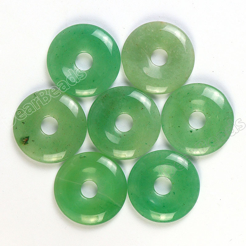 gemstone donut pendants