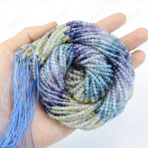 Gradient Faceted Fluorite Beads